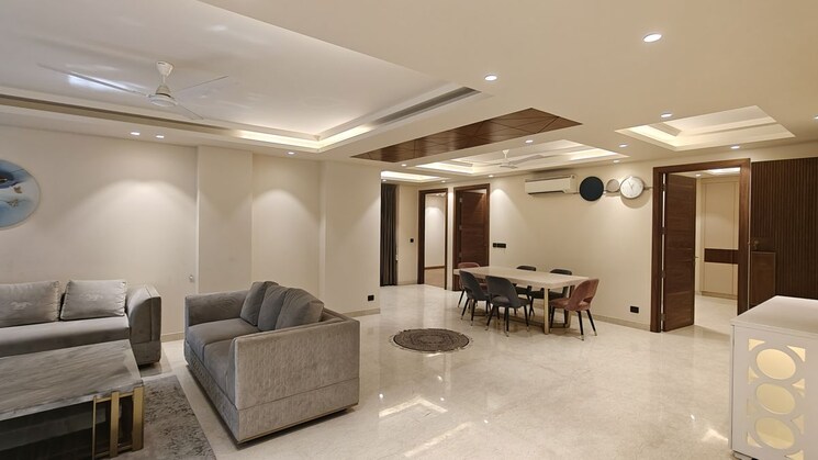 Living Room, panchsheel park 4 Bedroom 3200 Sq.Ft. Builder Floor In Panchsheel Park Delhi 9757825
