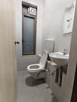 Bathroom in 3 BHK Apartment at Adani Ten BKC, Bandra East – for Rent