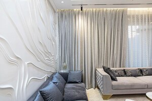 Living Room in 3 BHK Apartment at Hiranandani ParK Clifton, Ghodbunder Road – for Sale