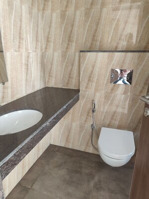 Bathroom in 3 BHK Apartment at Lodha Amara, Kolshet Road – for Rent