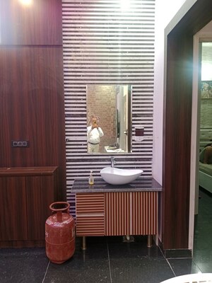 Bathroom in 3 BHK Builder Floor at Huda – for Rent