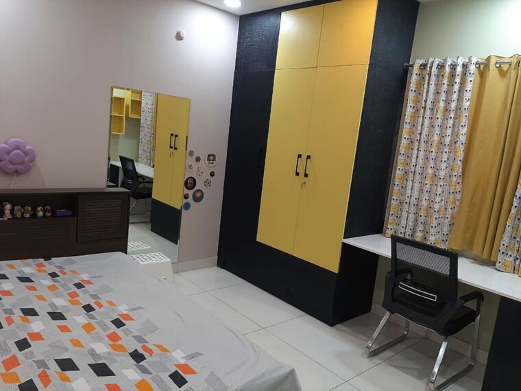 Master Bedroom, my-home-krishe 3 Bedroom 2780 Sq.Ft. Apartment In Financial District Hyderabad 9758088