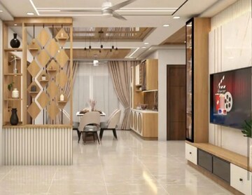 Living Room in 3 BHK Apartment at Rajapushpa Provincia, Narsingi – for Rent