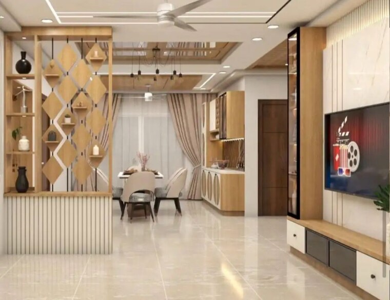 Living Room, rajapushpa-provincia 3 Bedroom 2020 Sq.Ft. Apartment In Narsingi Hyderabad 9758241