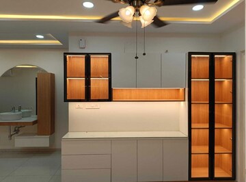 Kitchen in 3 BHK Apartment at Rajapushpa Provincia, Narsingi – for Rent