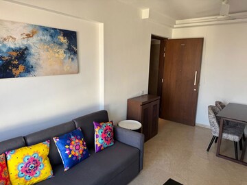 Living Room in 1 BHK Apartment at Hiranandani Zen Maple, Powai – for Rent