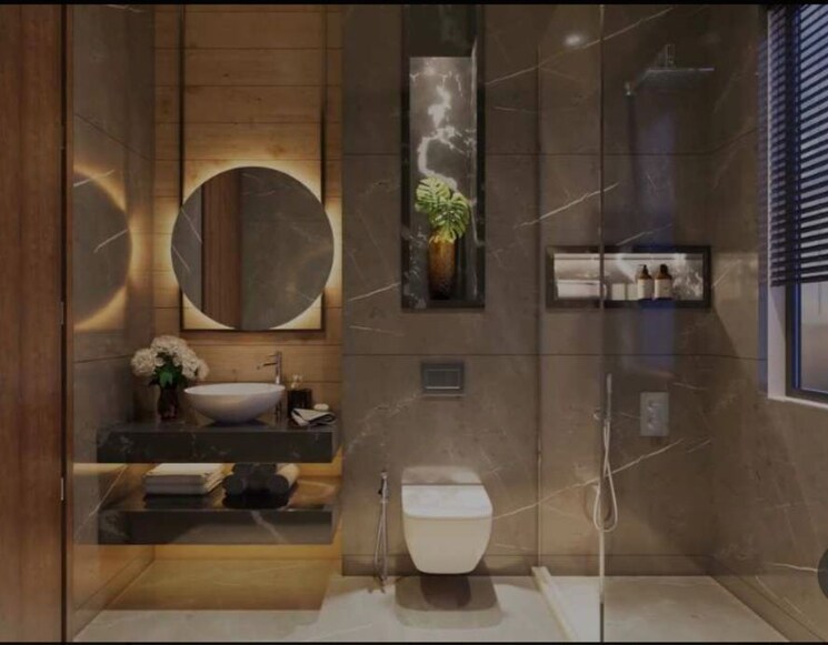 Attached Bathroom, ashar-axis 2 Bedroom 678 Sq.Ft. Apartment In Majiwada Thane 9758421