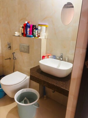 Bathroom in 2 BHK Apartment at Raymond Ten X Habitat, Pokhran Road No Two – for Rent