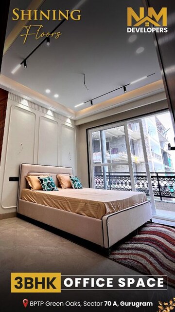 Bedroom in 4 BHK Builder Floor at Unitech Espace Nirvana Country, Sector 50 – for Sale