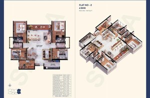 Floor Plan in 2 BHK Apartment at Borivali West – for Sale