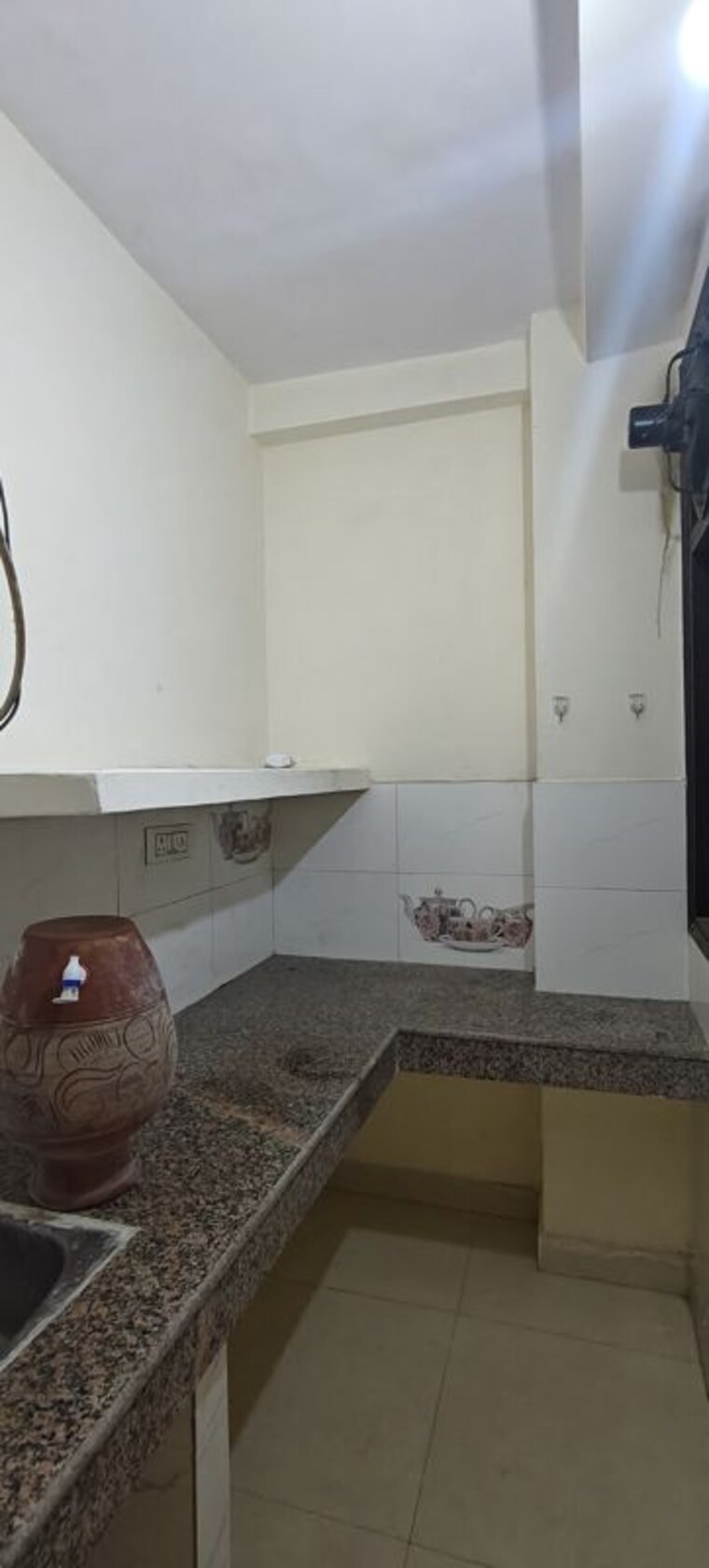 Kitchen, samaspur village 1 Bedroom 450 Sq.Ft. Builder Floor In Samaspur Village Delhi 9759048