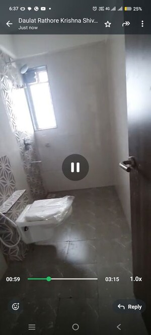 Bathroom in 1 BHK Apartment at Borgaonkar Elegance, Beturkar Pada – for Rent