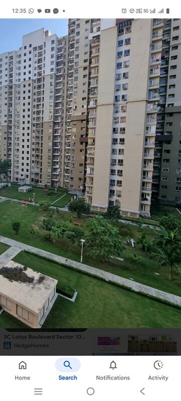 Master Plan in 3 BHK Apartment at 3C Lotus Boulevard, Sector 100 – for Rent