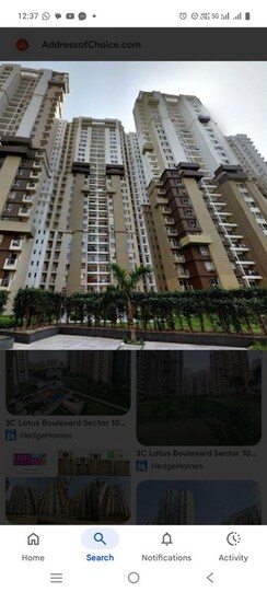3 BHK + Pooja Room,Servant Room,Study Room Apartment For Rent in 3C Lotus Boulevard