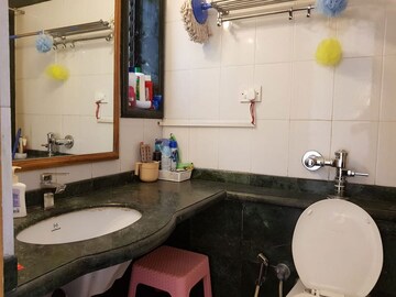 Bathroom in 1 BHK Apartment at Bandra West – for Rent
