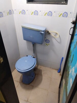 Bathroom in 1 BHK Apartment at Kopar Khairane – for Rent