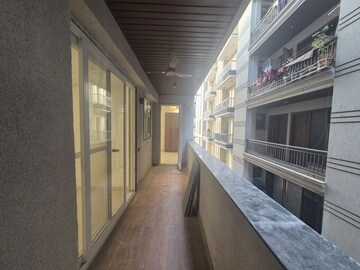 Balcony in 3 BHK Builder Floor at Chattarpur – for Rent