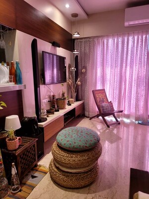 Living Room in 3 BHK Apartment at Adani Group Western Heights, Andheri West – for Rent