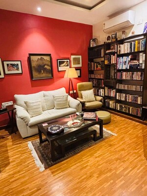 Living Room in 4 BHK Apartment at Metro House Colaba, Colaba – for Sale