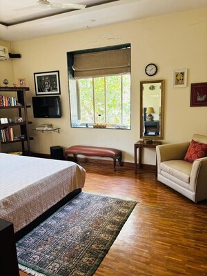 Living Room in 4 BHK Apartment at Metro House Colaba, Colaba – for Sale