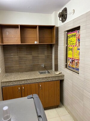 Kitchen in 1 BHK Builder Floor at Ansal Sushant Lok I, Sector 43 – for Rent