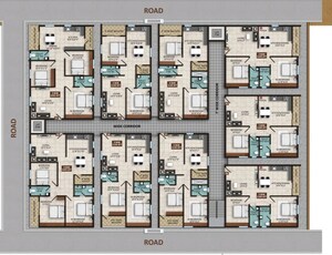 Floor Plan in 2 BHK Apartment at Sizzle Sidvin Horizon, Nimbekaipura – for Sale