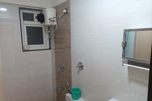 Bathroom in 1 BHK Apartment at Haware Intelligentia Sigma South, Vikhroli East – for Rent