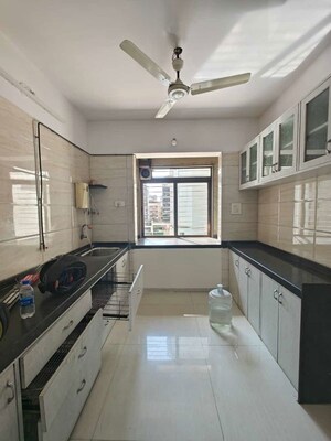 Kitchen in 3 BHK Apartment at Akshar Alvario, Seawoods – for Rent