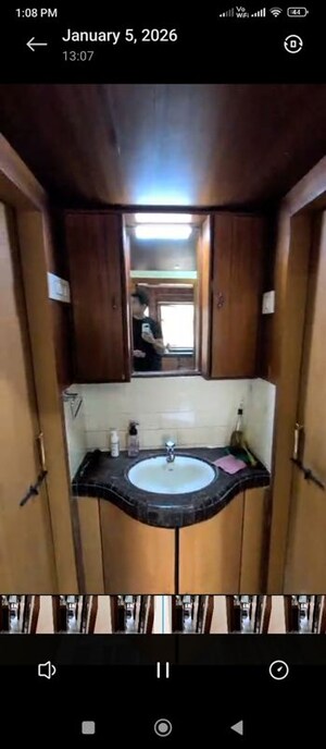 Bathroom in 2 BHK Apartment at Goregaon East – for Rent