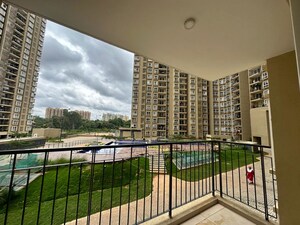 Balcony in 2 BHK Apartment at Bhartiya Nikoo Homes, Thanisandra Main Road – for Rent