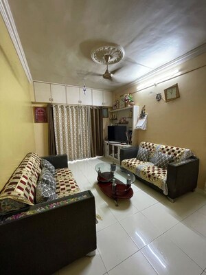 Living Room in 2 BHK Apartment at Wadgaon Sheri – for Rent
