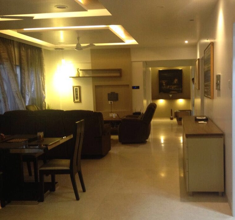 Living Room, kolte-patil-24k-glitterati 3 Bedroom 2100 Sq.Ft. Apartment In Pimple Nilakh Pune 9763265