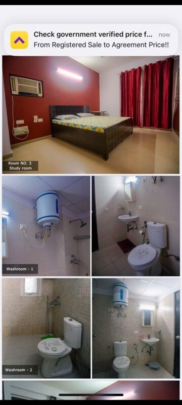 Kitchen in 1 RK Apartment at Aditya Urban Casa, Sector 78 – for Rent