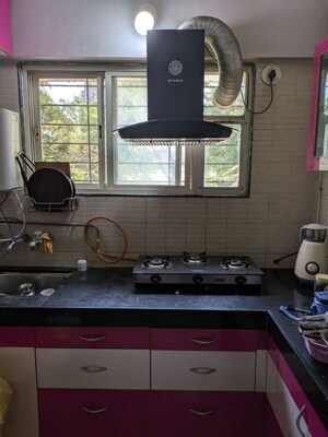 Kitchen in 1 BHK Apartment at Vishal Leela Residency, Kharadi – for Rent