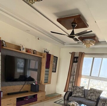 Living Room in 3 BHK Apartment at Pashmina Waterfront, Bhattarahalli – for Rent