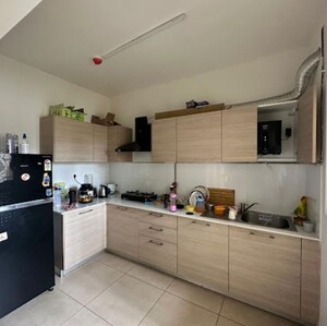 Kitchen in 2 BHK Apartment at Bhartiya Nikoo Homes, Kannur – for Rent