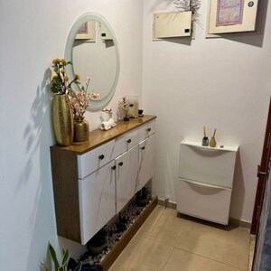 Bathroom in 3 BHK Apartment at Bhartiya Nikoo Homes Phase 2, Kannur – for Rent