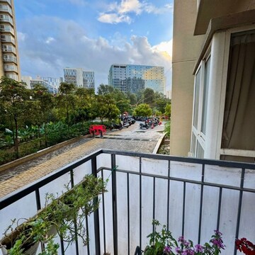 Balcony in 3 BHK Apartment at Bhartiya Nikoo Homes Phase 2, Kannur – for Rent