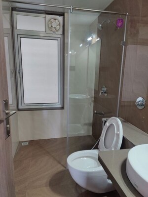 Bathroom in 3 BHK Apartment at Bhandari 43 Privet Drive, Balewadi – for Rent