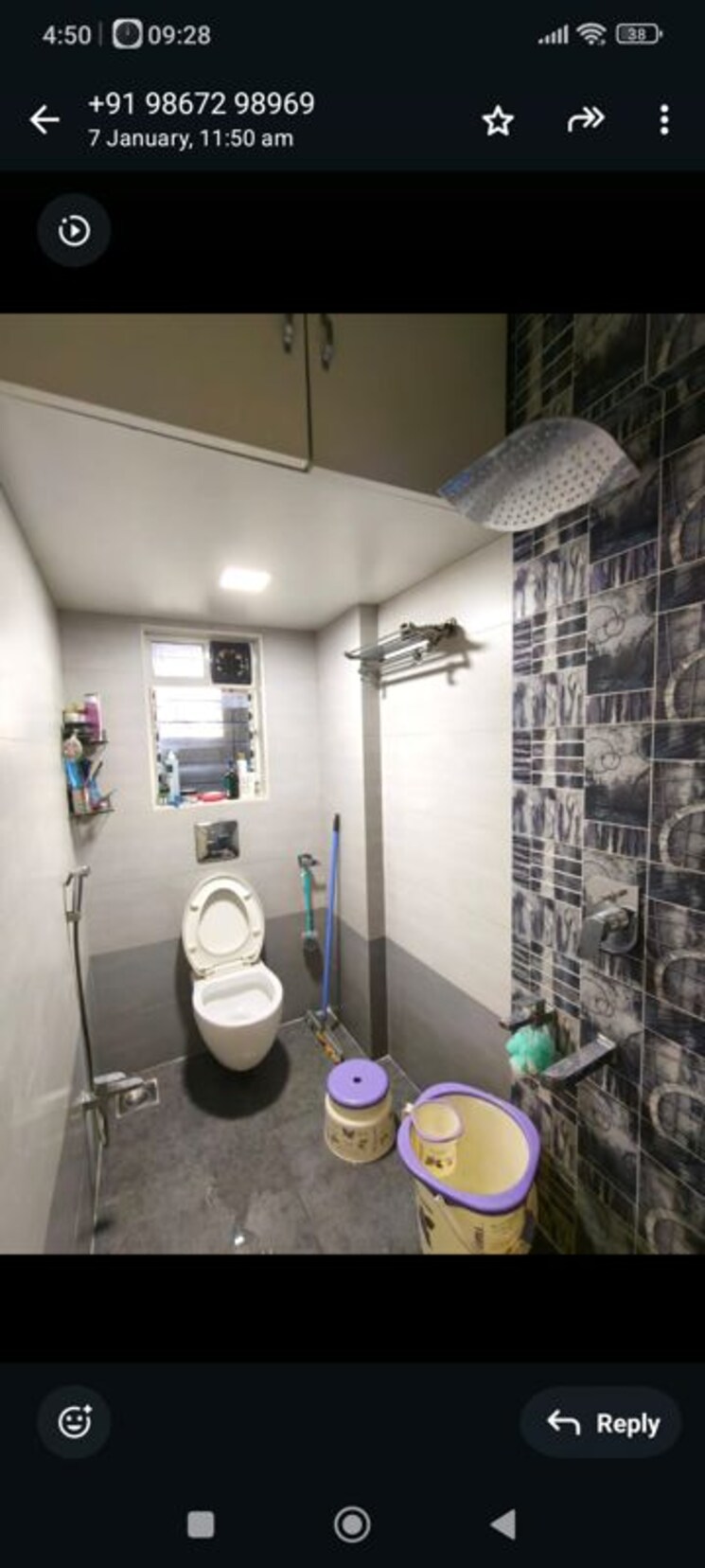 Bathroom, dev-ashoka-apartment 2 Bedroom 700 Sq.Ft. Apartment In Vartak Nagar Thane 9764642