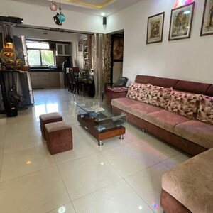 Living Room in 4 BHK Apartment at Fortileza Apartment, Kalyani Nagar – for Rent