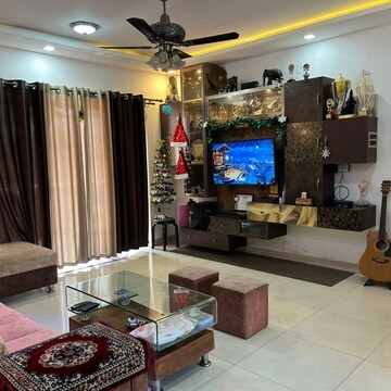 Living Room in 4 BHK Apartment at Fortileza Apartment, Kalyani Nagar – for Rent