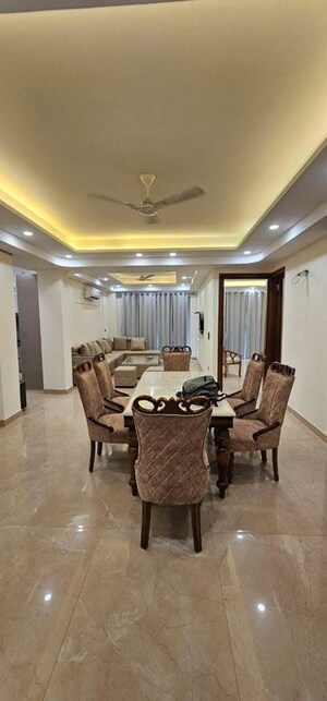 Living Room in 3 BHK Builder Floor at Unitech South City 1, South City 1 – for Rent