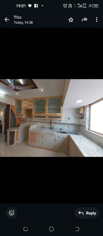 Kitchen in 3 BHK Apartment at Mahim West – for Rent