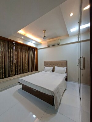 Bedroom in 4 BHK Apartment at Landmark Apartments, Kharghar – for Rent