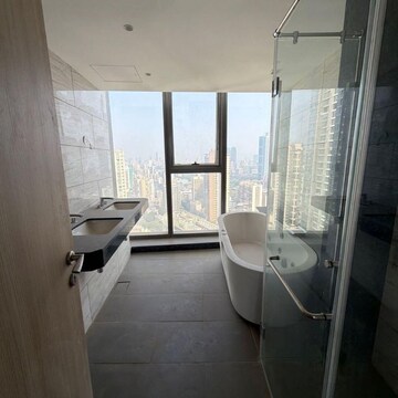 Bathroom in 4 BHK Apartment at Rustomjee Crown, Gokhale Road – for Rent