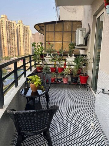 Balcony in 3.5 BHK Apartment at Gaur City 1st Avenue, Sector 4 Greater Noida – for Rent