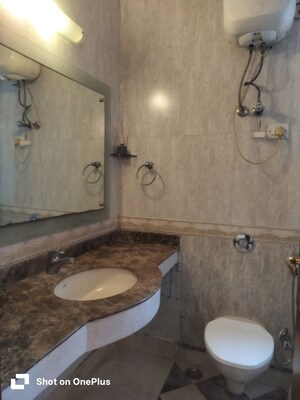 Bathroom in 3 BHK Builder Floor at Vasant Vihar – for Rent