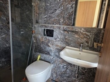 Bathroom in 2 BHK Apartment at Rajkamal Heights, Parel – for Rent