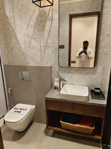 Bathroom in 4 BHK Apartment at Pokhran Road No One – for Sale